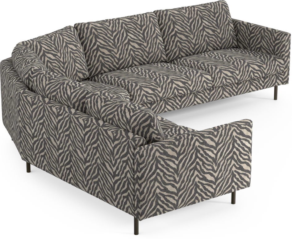 Madison Lux - Hörnsoffa 2+3-sits, hörn 2 - Svart