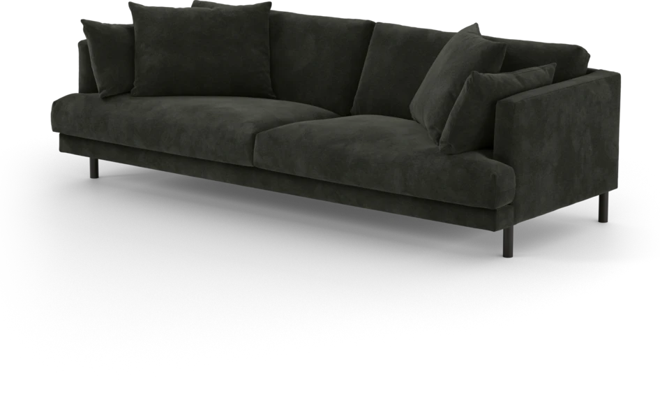 Harper - 4-sits soffa - Svart