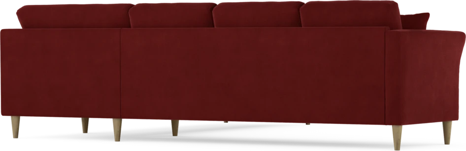 Eden - Hörnsoffa, 3+3-sits - Röd