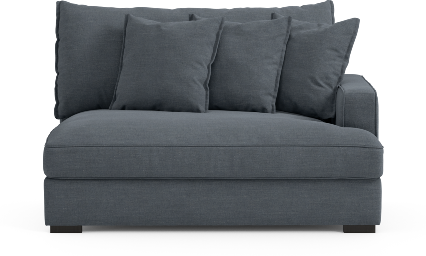 Rossi - 2-sits med armstöd höger - Blå