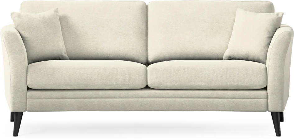 Eden - 2,5-sits soffa svängd - Vit