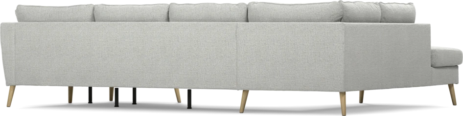 County - 3-sits soffa med divan vänster och schäslong höger - Grå