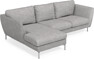 Madison Lux - 2-sits soffa med schäslong vänster - Grå