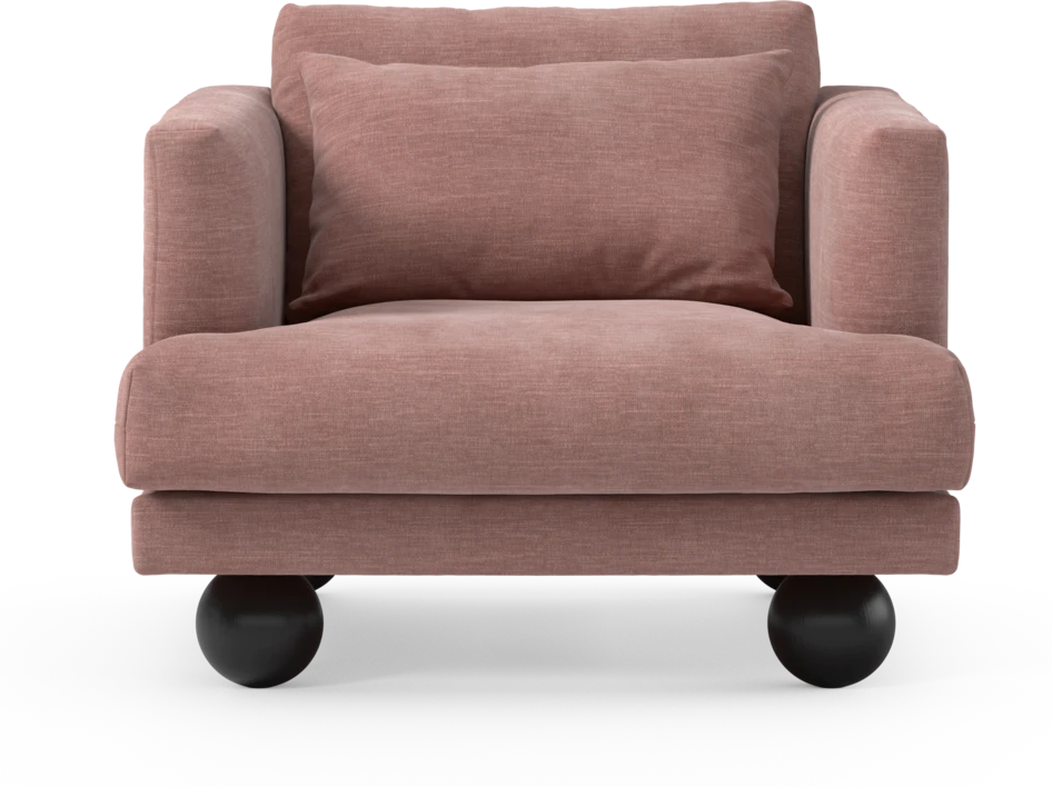 Harper - Fåtölj, 75 cm - Rosa