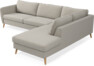 County - 2,5-sits soffa med divan höger - Beige