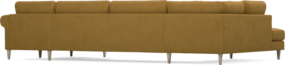 Bridge - 3-sits soffa med divan vänster och schäslong höger - Gul