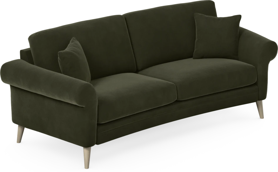 Eden - 2,5-sits soffa svängd - Grön