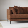 Harper - 3-sits soffa med divan vänster - Brun