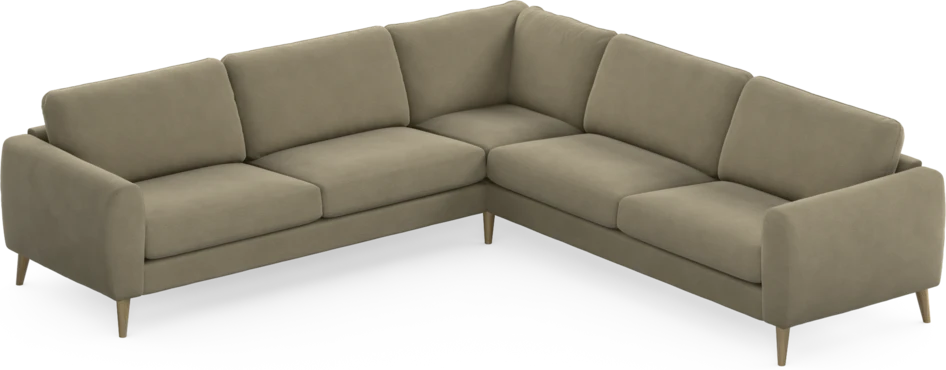 Bridge - Hörnsoffa, 3+3-sits - Beige