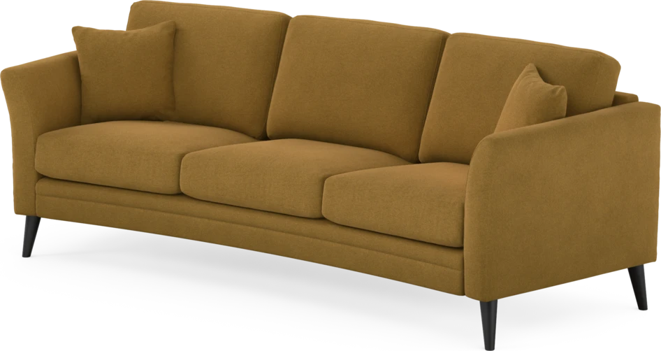 Eden - 3-sits soffa svängd - Gul