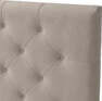 Delux Pikerad Låg - Sänggavel, 90-210 cm - Beige