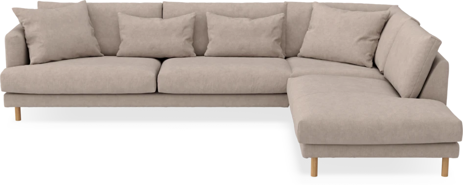 Harper - 3-sits soffa med divan höger - Beige
