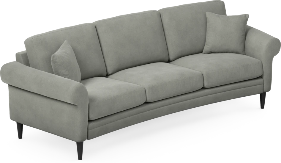 Eden - 3-sits soffa svängd - Grå