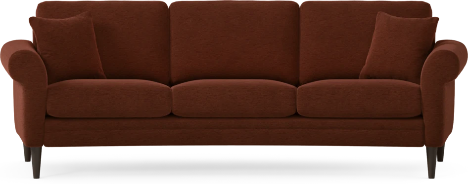 Eden - 3-sits soffa svängd - Orange
