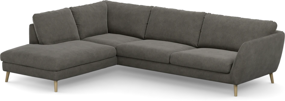 Madison - 3-sits soffa med divan vänster - Grå
