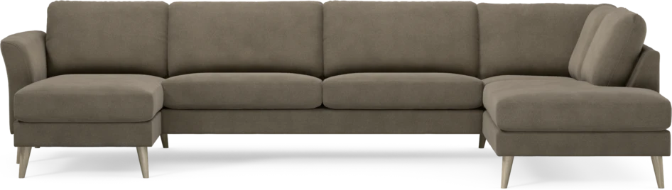Bridge - 3-sits soffa med schäslong vänster och divan höger - Beige