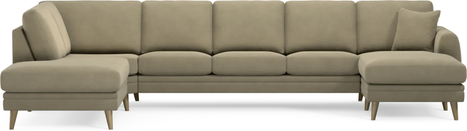 Eden - 3-sits soffa med divan vänster och schäslong höger - Beige