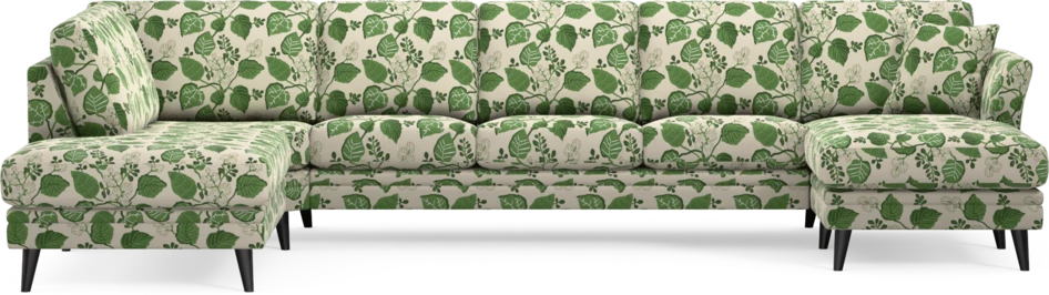 Eden - 3-sits soffa med divan vänster och schäslong höger - Flerfärgad