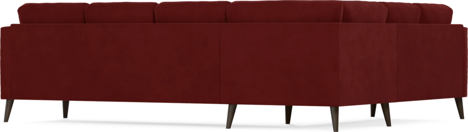 Eden - Hörnsoffa, 2+3-sits - Röd