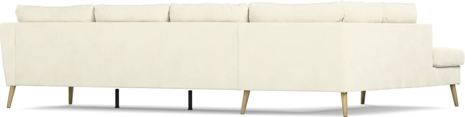 County - 3-sits soffa med divan vänster - Vit