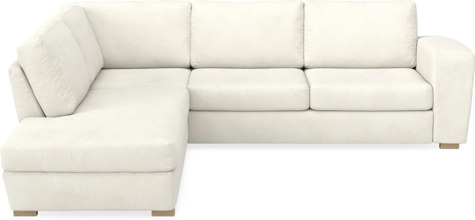 Friday - 2,5-sits soffa med divan vänster - Vit