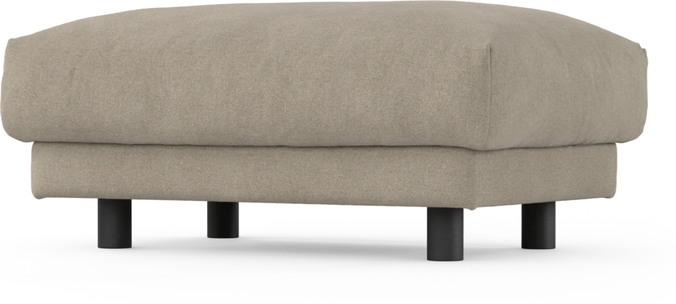 Cherrie - Fotpall 110, fast klädsel - Beige