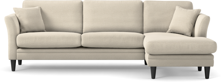 Eden - 2,5-sits soffa med schäslong - Beige