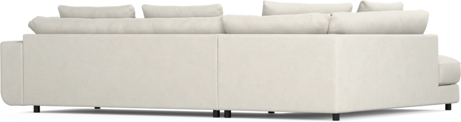 Amie - 3-sits med divan vänster - Vit