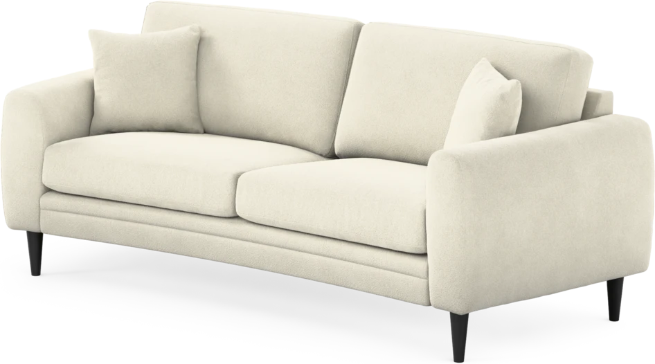 Eden - 2,5-sits soffa svängd - Vit