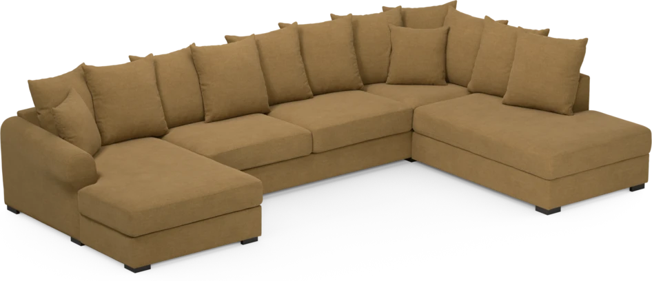 Town - 3-sits soffa med divan höger och schäslong vänster - Gul
