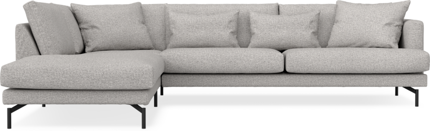 Harper - 3-sits soffa med divan vänster - Vit