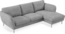 Madison Lux - 2-sits soffa med schäslong höger - Vit