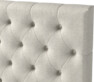 Delux Pikerad XL - Sänggavel, 90-210 cm - Beige