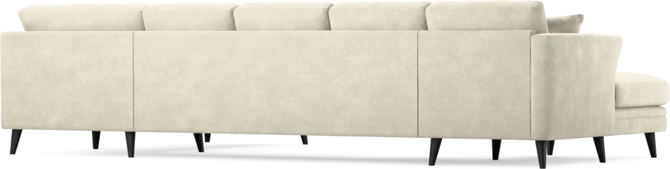 Eden - 3-sits soffa med schäslong vänster och divan höger - Vit