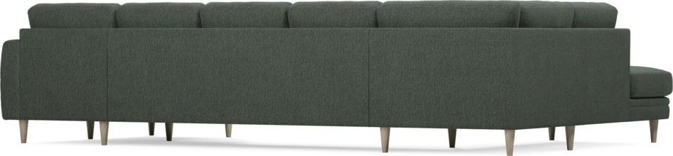 Eden - 3-sits soffa med divan vänster och schäslong höger - Grön