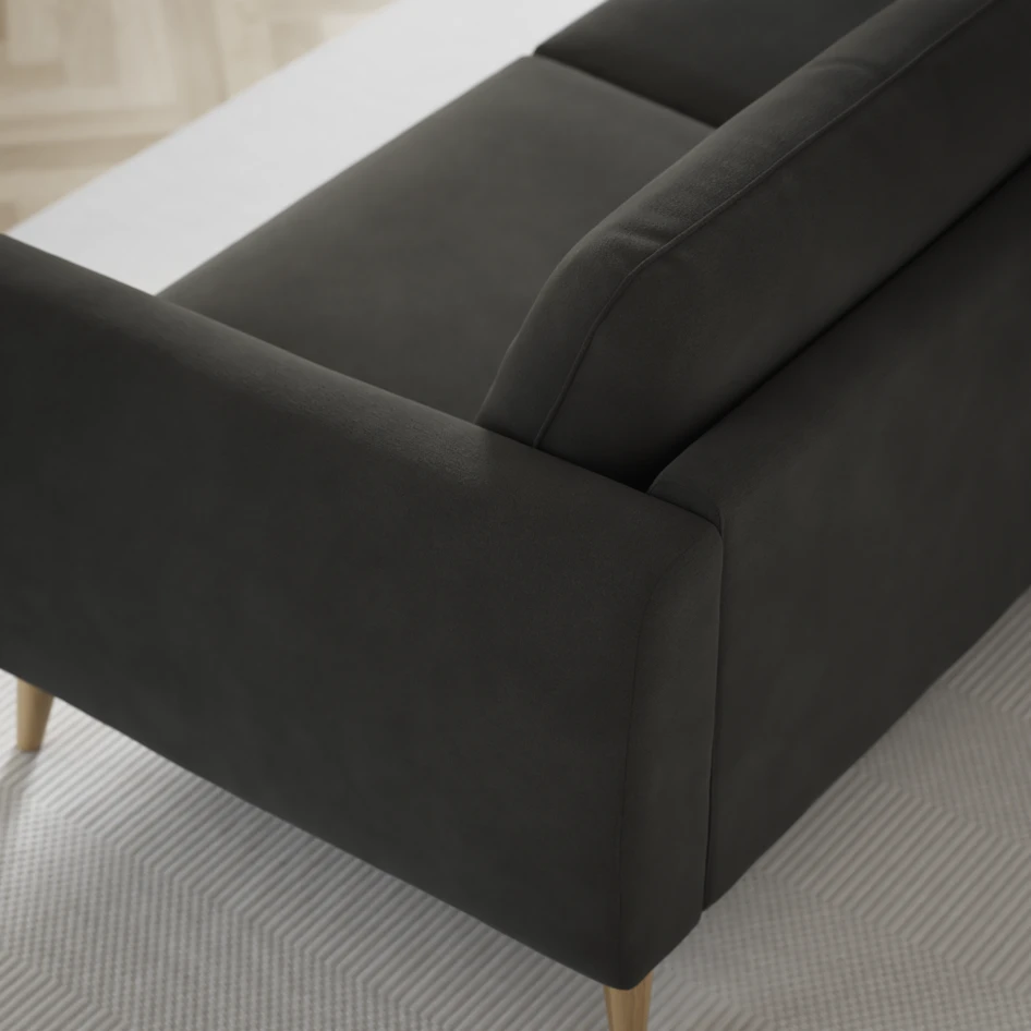 Bridge - 3-sits soffa med schäslong vänster och divan höger - Grå