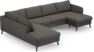 County - 3-sits soffa med divan vänster och schäslong höger - Brun