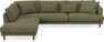 Harper - 3-sits soffa med divan vänster - Grön
