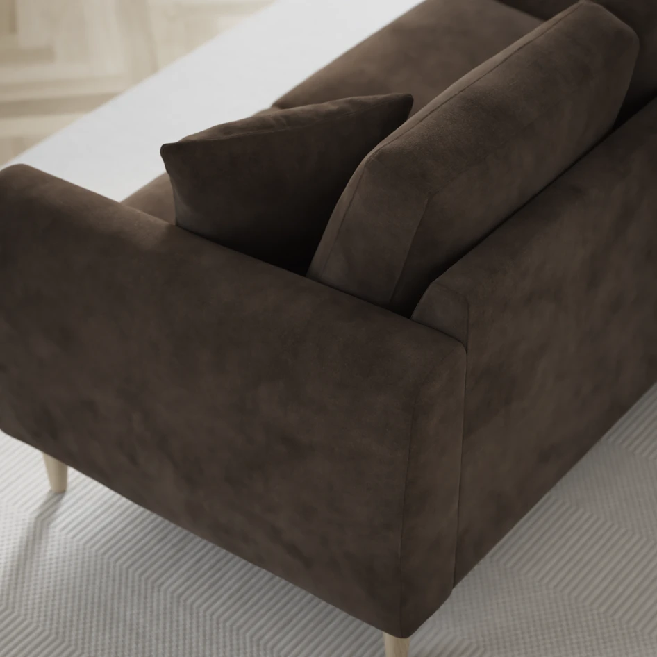 Eden - 3-sits soffa - Brun