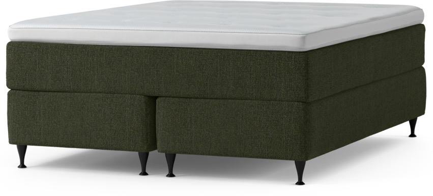 Delux Exclusive - Kontinentalsäng, dubbelsäng med bäddmadrass och sängben