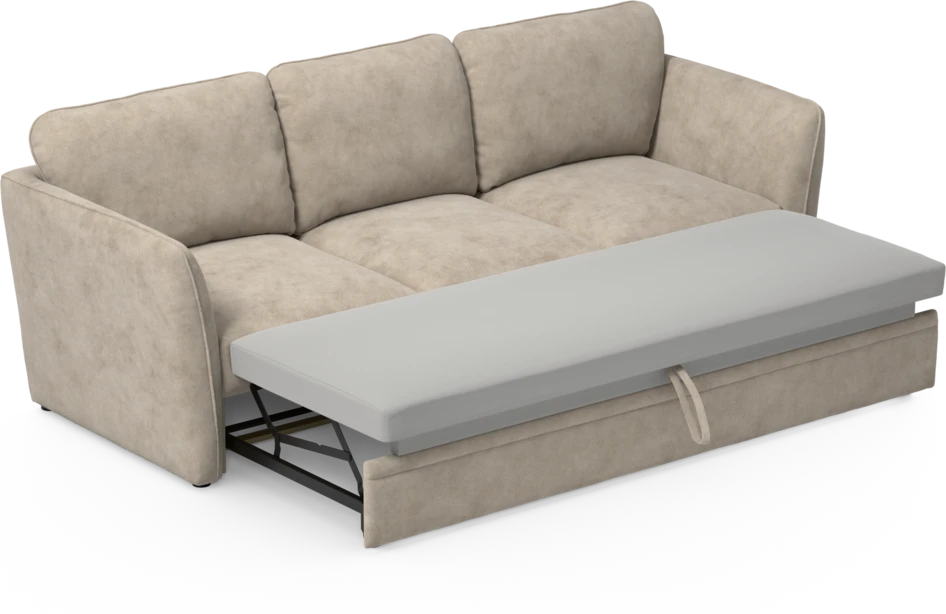 Öland - Bäddsoffa 3-sits, längsbäddad - Beige