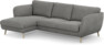 Madison Lux - 2-sits soffa med schäslong vänster - Grå
