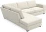 Friday - 2,5-sits soffa med divan vänster - Vit