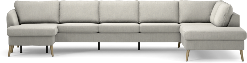 County - 4-sits soffa med schäslong vänster och divan höger - Grå