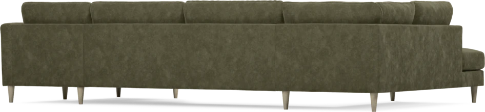 Bridge - 3-sits soffa med divan vänster och schäslong höger - Grön