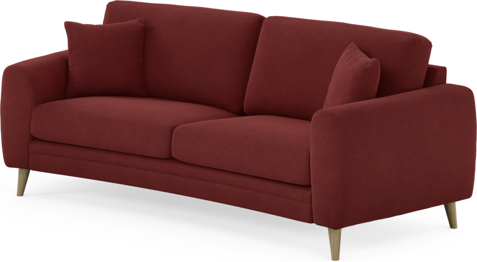 Eden - 2,5-sits soffa svängd - Röd
