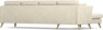 Eden - 3-sits soffa med schäslong - Beige