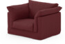 Cherrie - Fåtölj med kappa - Röd