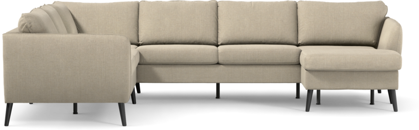 County - Hörnsoffa, 2+3-sits med schäslong höger - Beige