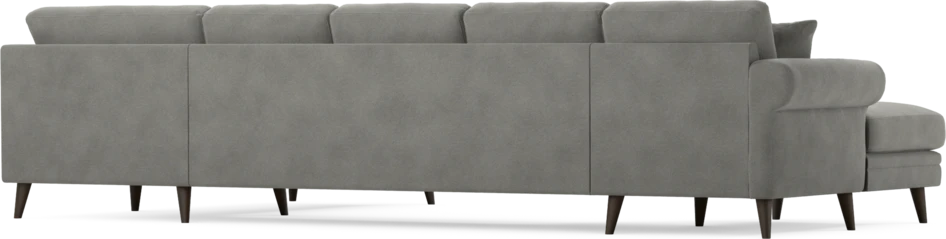 Eden - 3-sits soffa med schäslong vänster och divan höger - Grå